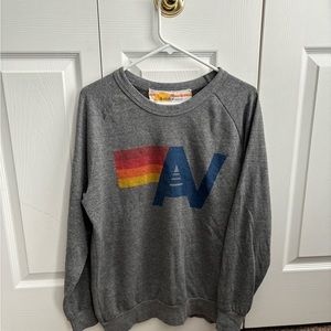 Aviator Nation Logo Relaxed crew Sweatshirt